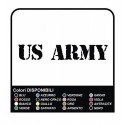 2 Adesivi US Army Auto Paraurti Adesivi Vinile cm40x4