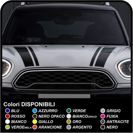 Aufkleber für mini cooper klebestreifen mini cooper Bonnet Stripes - bänder, selbstklebende motorhaube