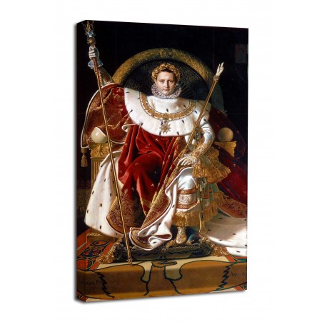 Peinture Napoléon Bonaparte Ingres Napoléon sur son trône impérial Ingres impressions sur toile avec ou sans