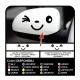 Adesivi smile specchietti smart fiat 500 punto toyota yaris aygo lancia Ypsilon