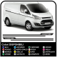 Adhésifs de TRANSIT M-SPORT Côté Van graphiques van autocollants décalques bandes ford transit custom turneo