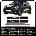 Autocollants latéraux MINI countryman capot toit coffre et bandes latérales graphisme MINI COOPER COUNTRYMAN - Tous modèles