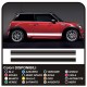 adhesive side MINI cooper graphics, mini stripes MINI COOPER S ONE JCW COUNTRYMAN ONE and OTHER MINI