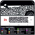 Autocollant de voiture graphique tacheté Camouflage Jaguar Stripes Safari Décoration Auto Tuning Decal