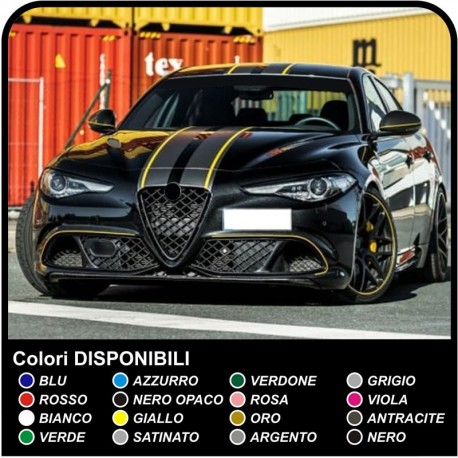 Pegatinas engomada para Alfa Romeo Giulia engomada Rally o Strips de decoración de automóviles VIPER