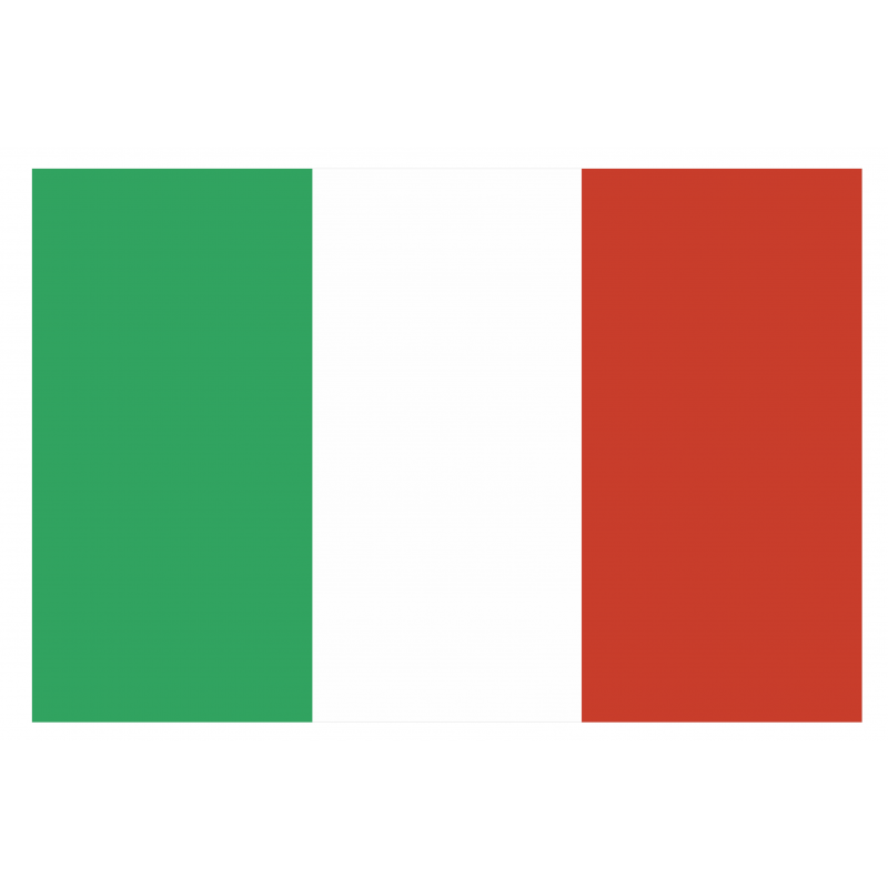 Adesivo bandiera italiana 120 x 160 in PVC lucido per imbarcazioni