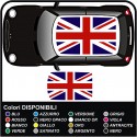 Adesivi per MINI COOPER tettino bandiera inglese union jack tetto