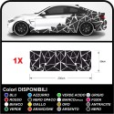 Adesivo Camouflage Triangoli Set completo Camouflage per auto adesivi mimetici decorazione auto fiancate cofano e baule SPORT