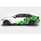 Aufkleber 1 kotflügel auto Dreiecke komplett-Set, Camouflage-auto Car Aufkleber racing Sticker Dekoration fahrzeugseite SPORT