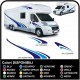 Aufkleber WOHNMOBIL-grafiken, die vinyl-aufkleber-abziehbilder-streifen-Set CAMPER VAN WOHNWAGEN Wohnmobil - grafik 16c MAXI