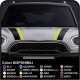 Autocollants pour mini cooper Bandes mini cooper Bonnet Bandes - bandes deux tons bonnet