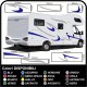 CAMPER grafica in vinile adesivi decalcomanie strisce Set CAMPER VAN ROULOTTE Motorhome - grafica 02