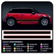 Aufkleber ZWEIFARBIGE MINI COOPER S SEITLICHE streifen mini cooper bicolor