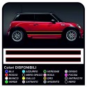 Aufkleber ZWEIFARBIGE MINI COOPER S SEITLICHE streifen mini cooper bicolor