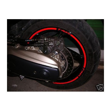 stickers ruote moto strisce cerchi YAMAHA TMAX 500 tmax 530 adesivi cerchi t  max - Mega GRAFIC s.r.l.