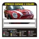 MINI COOPER klebestreifen Bonnet Stripes - bänder, selbstklebende haube ZWEIFARBIG