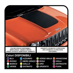 Bande adhésive Bonnet Jeep Renegade autocollant de décalque aufkleber autocollant Renegade