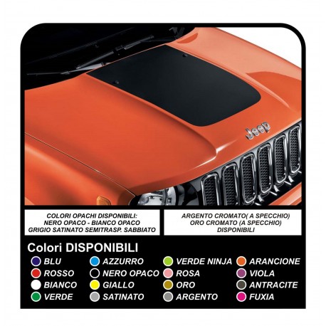 Adhesive strip Bonnet Jeep Renegade sticker decal aufkleber autocollant Renegade