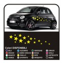 Kit stickers for car-STAR 34PEZZI stickers stars SMART FIAT 500 car stars stickers