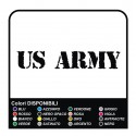 2 Adesivi US ARMY graffiato consumato Auto Paraurti Passaruota Vinile cm20x5