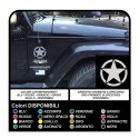 2 PEGATINAS de 9 cm de STAR x SUZUKI, JEEP, JEEP RENEGADE PEGATINAS