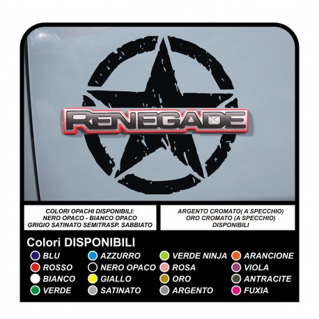 adesivi per jeep renegade stickers for renegade decals aufkleber autocollants