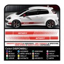 KIT COMPLETO CON PEGATINAS DE LOS LATERALES Y PARACHOQUES X PUNTO ABARTH EVO SUPER SPORT - TUNING