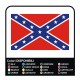 1 Sticker Drapeau Confédéré américain autocollant Jeep confederate flag 4x4