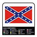 1 Sticker Drapeau Confédéré américain autocollant Jeep confederate flag 4x4