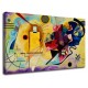 The framework Kandinsky Yellow Red and Blue - WASSILY KANDINSKY Yellow Red and Blue Painting print on canvas with or without