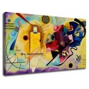 The framework Kandinsky Yellow Red and Blue - WASSILY KANDINSKY Yellow Red and Blue - Painting print on canvas with or without