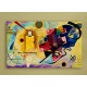 The framework Kandinsky Yellow Red and Blue - WASSILY KANDINSKY Yellow Red and Blue Painting print on canvas with or without