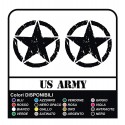 3 AUFKLEBER 20 cm STERN, der JEEP RENEGADE + US ARMY STICKER