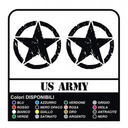 3 AUFKLEBER, 10 cm STERN, der JEEP RENEGADE + US ARMY STICKER