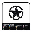 Sticker STAR JEEP RENEGADE EJÉRCITO de los estados unidos, 30 cm, estrella militar 4X4