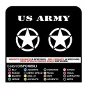 3 ADESIVI cm 20 STELLA + US ARMY STICKERS per Jeep Renegade SUV 4X4