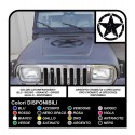 Adesivo STELLA militare consumata cm 50 per cofano suv jeep 4x4