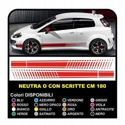 Adesivo Laterale 3 o 5 porte fasce Adesivi Strisce cm180 UNIVERSALI