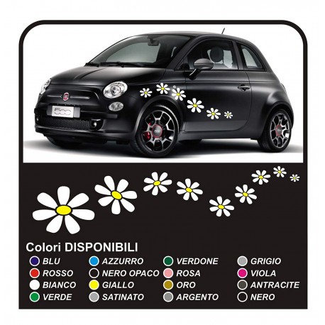 Kit aufkleber 18 GÄNSEBLÜMCHEN aufkleber blumen car sticker Flowers