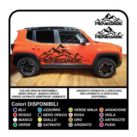 Adesivi laterali Renegade stickers decals aufkleber autocollants NEW