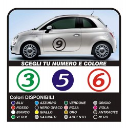 stickers 500 NUMBERS stickers, stickers numbers, door side NEW