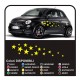 autocollants pour voiture-STAR, 34-KIT PIÈCE-étoile de voiture autocollants étoiles