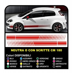 Stripe Adesivo Auto Adesivo Laterale Strisce Adesivi Strisce cm180 UNIVERSALI