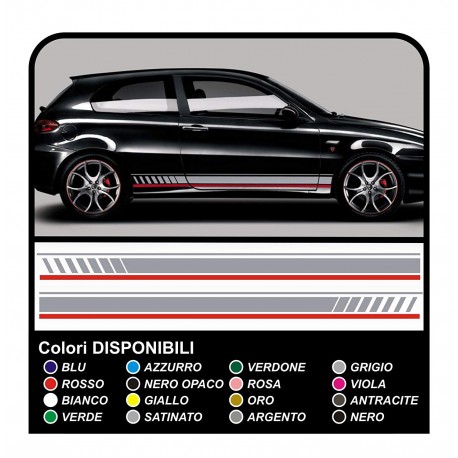 stickers SIDE for Alfa Romeo - the sides 147 the MYTH of ducati corse stickers Giulietta tuning decals