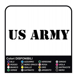 2 Adesivi US Army Auto Paraurti Adesivi Vinile cm 20x3