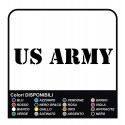 2 US ARMY STICKER Car Bumper Vinyl Sticker - 20 cm x 3 cm