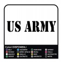 2 Adesivi US Army Auto Paraurti Adesivi Vinile cm20x5