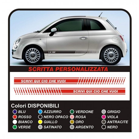 striscia 500 personalizzata striscia punto audi bmw abarth super sport