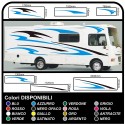 MOTORHOME graphics vinyl stickers decals stripes Set CAMPER VAN CARAVAN Motorhome - graphics 01