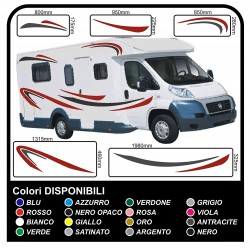 AUTOCARAVANA gráficos de vinilo pegatinas calcomanías de rayas caravana CARAVANA Autocaravana - gráficos 04